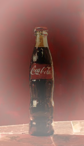 Plaid Columns Coke Bottle